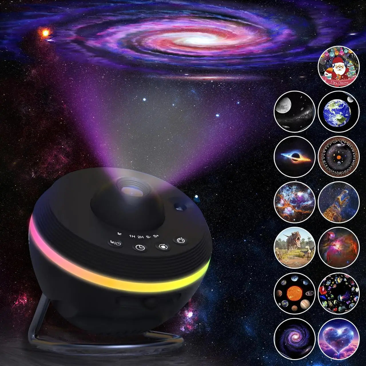 Galaktyczny Projektor Kosmosu z kółkiem RGB