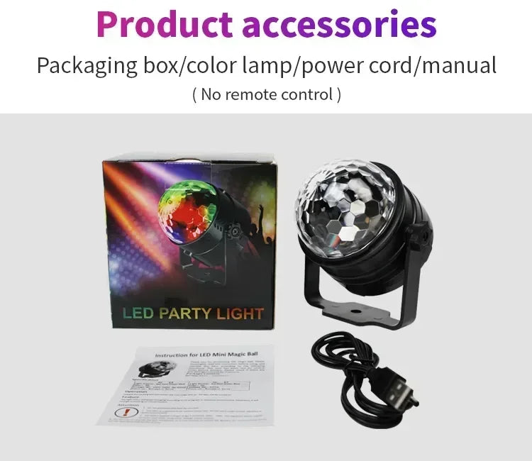 Lampka Imprezowa RGB
